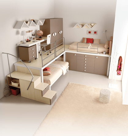 Cool Bedroom Ideas: Tiramolla Loft Bedrooms from Tumidei : Growing 