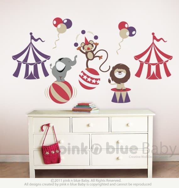 Circo Love And Nature Decal. in Circus Wall Decal