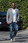 Ben Affeck arrives at church with his family for Easter Service