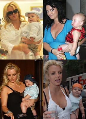 Britney Spears with son Sean Preston