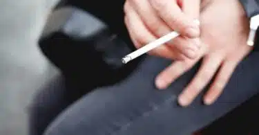 woman smoking