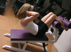 woman working out