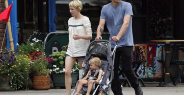 Heath Ledger And Michelle Williams Out With The Baby In New York