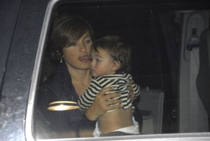 Mariska Hargitay and son August