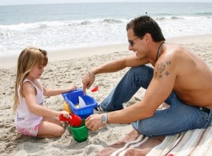 Antonio Sabato Jr with daughter Mina