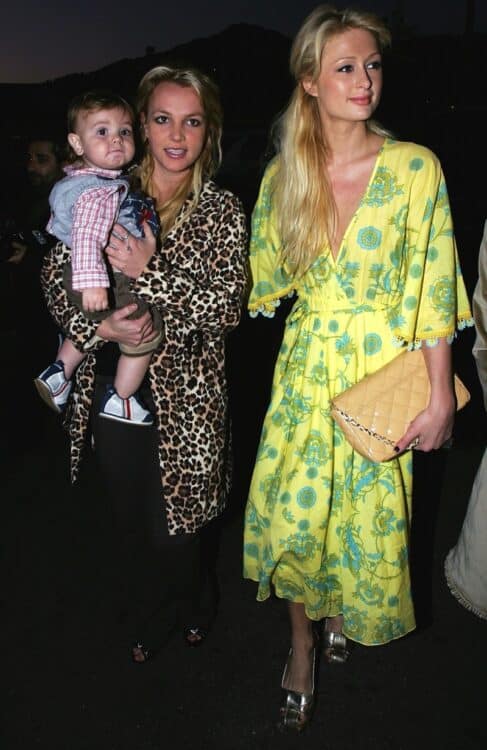 Paris Hilton out shopping with Britney Spears and son