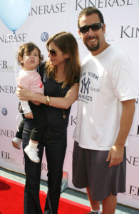 Adam Sandler and wife Jackie Titone with daughter Sadie