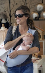 Keri Russell and son River