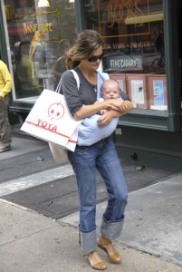 Keri Russell and son River