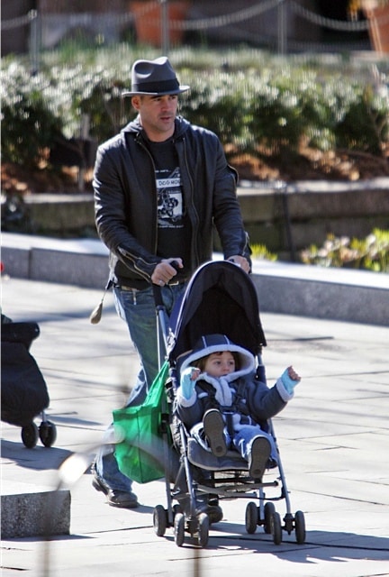 Colin Farrell with son James