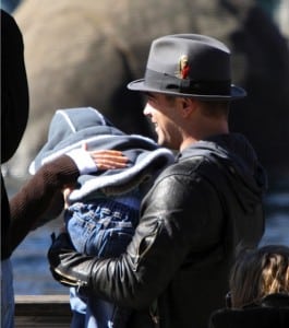 Colin Farrell with son James