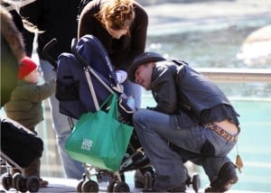 Colin Farrell with son James