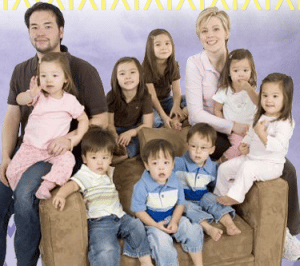 on and Kate Gosselin with their kids 2007