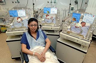 Singapore Couple Welcomes Identical Triplets