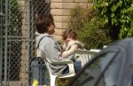 **EXCLUSIVE**Jason Bateman has fun with his daughter, Francesca Nora, at the Studio City Farmer's market, Los Angeles