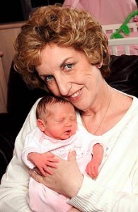 Susan Tollefsen and baby Freya