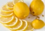 lemons cut into slices on the counter