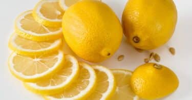 lemons cut into slices on the counter