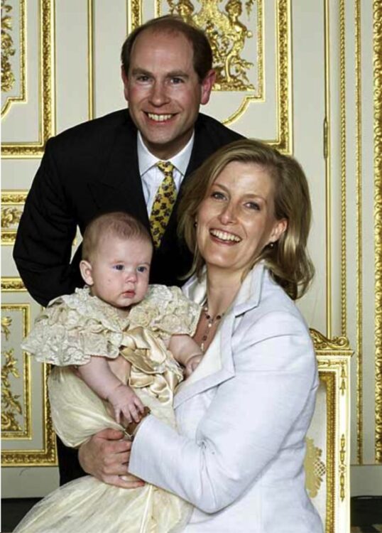 The Earl and Countess of Wessex Christen Baby James
