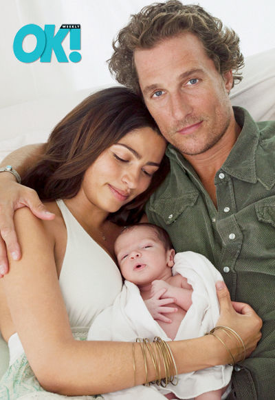 The New Parents:  Matthew, Camila and Newborn Levi