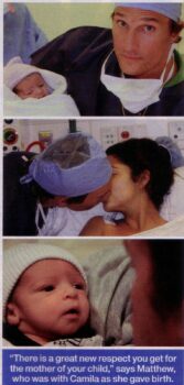 The New Parents:  Matthew, Camila and Newborn Levi
