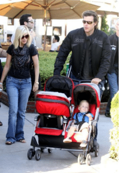 Tori and Dean With Stella and Liam