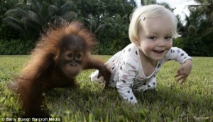 Emily Bland and her little friend