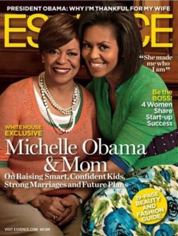 First Lady Michelle Obama and her mother, Marian Robinson on the cover of essence