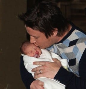 Jamie Oliver with daughter Petal