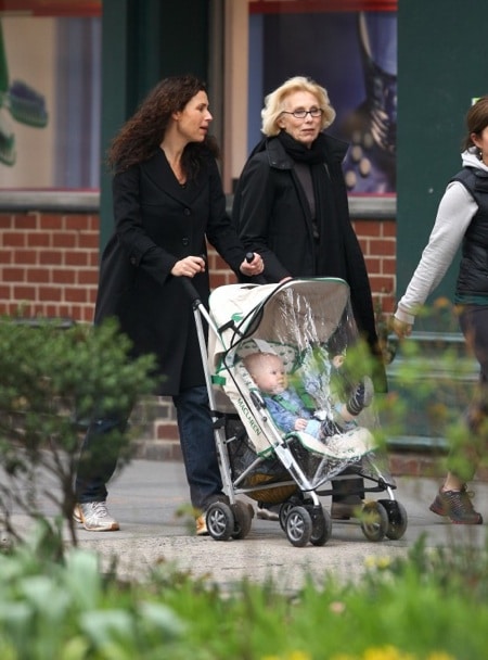 Minnie Driver and her son Henry stroll in NYC