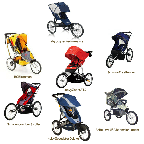 a jogging stroller