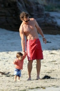 Matthew McConaughey with son Levi