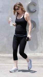 Ellen Pompeo Shows Off Her Growing Bump!