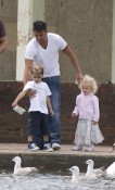 Peter Enjoys Family Time With Junior and Princess Tiaamii