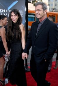 Mel Gibson and Oksana Grigorieva at x men screening