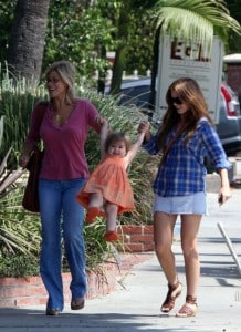 Isla Fisher and Olive Cohen Stroll in West Hollywood