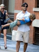 Kelly Ripa and Mark Consuelos have lunch at Da Silvano in NYC with their two sons