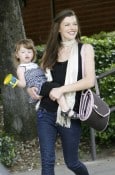 Milla Jovovich  and daughter Ever