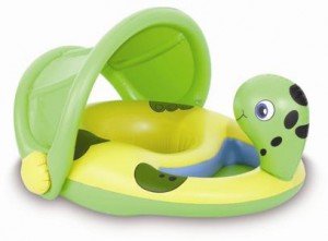 Ticklish Turtle Sunshade Float/Baby Boat