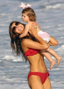 Ali Landry and daughter Estela