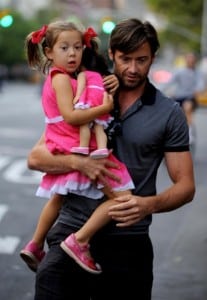 Hugh Jackman with daughter Ava