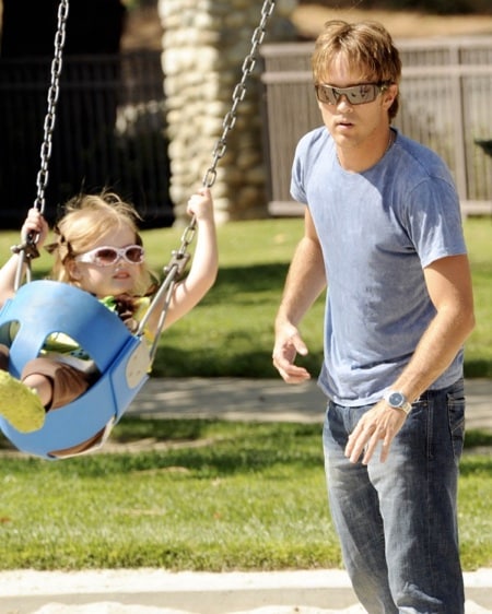 Larry Birkhead & Dannielynn At The Park