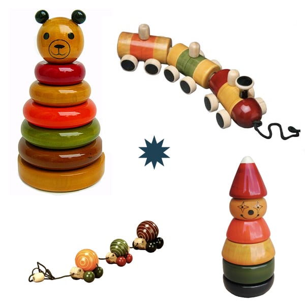 Eco Friendly Play: Vegetable Dyed Wooden Toys