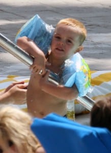 Britney Spears Hangs Out Poolside With Her Boys