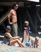 The Rossdales Hit The Beach In Malibu
