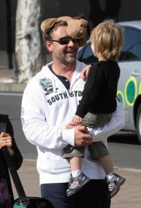 Russell Crowe with son Tennyson