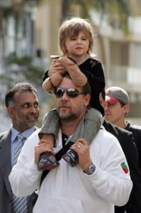 Russell Crowe with son Tennyson