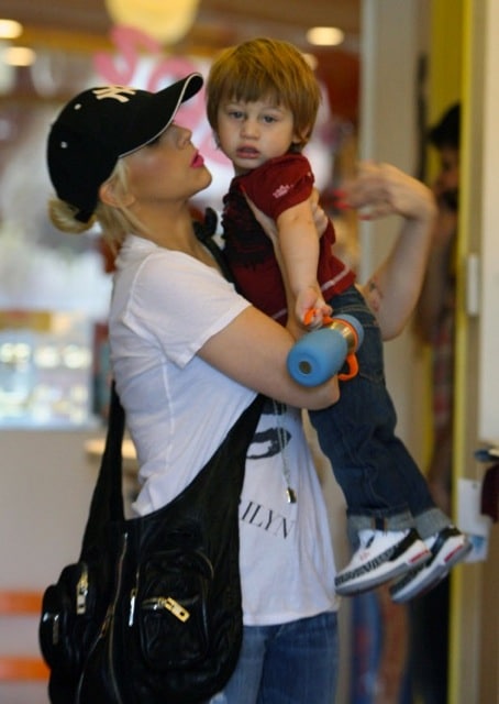 Christina Aguilera and son Max Bratman