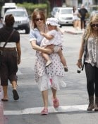 A Clown Faced Nell Burton Shops With Mommy In Malibu