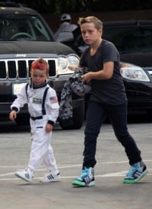 Cruz and Brooklyn Beckham